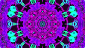A psychedelic kaleidoscope artwork featuring trippy neon colors arranged in intricate stained glass patterns - Powered by Shutterstock - Get 15% off with code: PIKWIZARD15