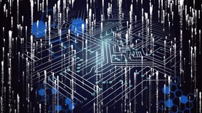 Digital circuits activating glowing 3D padlock rotating while tilting and showing network security. Technology, cybersecurity, innovation, protection, digital, futuristic, network - Powered by Shutterstock - Get 15% off with code: PIKWIZARD15