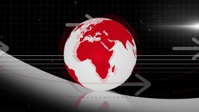 After appearing, globe rotating left on grid with heart outlines rising showing global love. World, connectivity, harmony, compassion, digital, animation, technology - Powered by Shutterstock - Get 15% off with code: PIKWIZARD15