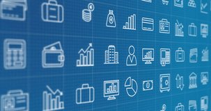 After map display infographic driving highlight across world shifting icons to show finance trends. Global, digital, modern, business, data, technology, visualization - Powered by Shutterstock - Get 15% off with code: PIKWIZARD15