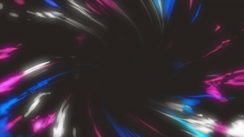 Faint ultramarine trail initiating motion, forming ribbon, and releasing energy for depth effect. Abstract, futuristic, vibrant, motion, energy, digital, neon