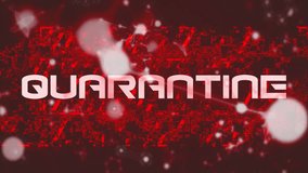 Glitch distortion starting, revealing QUARANTINE text in red frame and drifting particles alerting. Digital glitch, abstract chaos, technological disruption, warning indicator, cyber security, digital - Powered by Shutterstock - Get 15% off with code: PIKWIZARD15