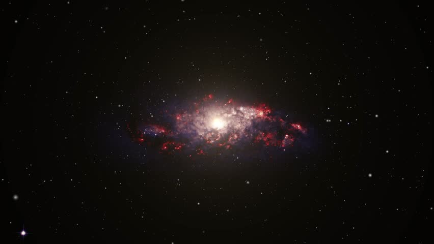 Spiral Galaxy Glows in Darkness