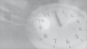 Axis sliding causing bars fluctuating line tracing and labels updating with clock hands rotating. Data visualization, digital dashboard, analytical graphic, progress tracking, modern interface, - Powered by Shutterstock - Get 15% off with code: PIKWIZARD15