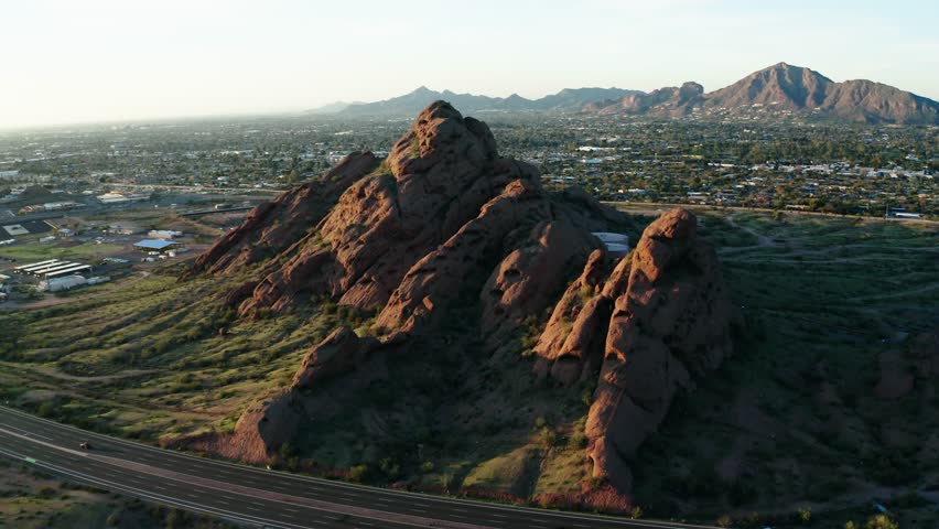 Drone shot over Arizona