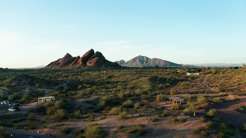 Aerial shot approaching Arizona