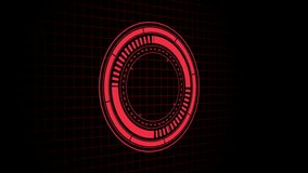 Futuristic digital interface targeting system red circles HUD technology design abstract background - Powered by Shutterstock - Get 15% off with code: PIKWIZARD15