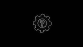 Gears setting icon of Progress: Neon glowing Animation - Powered by Shutterstock - Get 15% off with code: PIKWIZARD15