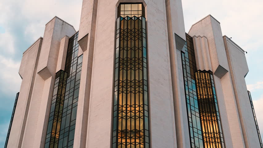 The Presidential Palace in Chișinău, Moldova, is the official residence of the President, with brutalist architecture and a central location in the capital city.