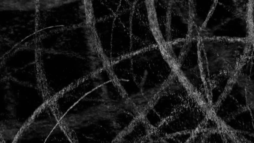 scribbled pencil crayon lines background overlay animation, stop motion drawing in black and white