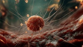 Abnormal cancer cell with numerous long slender tendrils - Powered by Shutterstock - Get 15% off with code: PIKWIZARD15