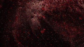 Video of deep red metallic texture flowing smoothly with sparkling highlights and rich color. - Powered by Shutterstock - Get 15% off with code: PIKWIZARD15