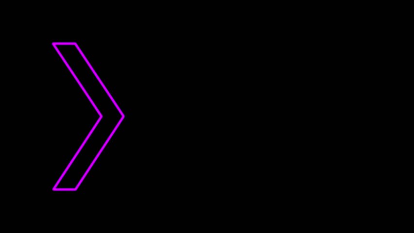 Purple arrow moving right on black background.