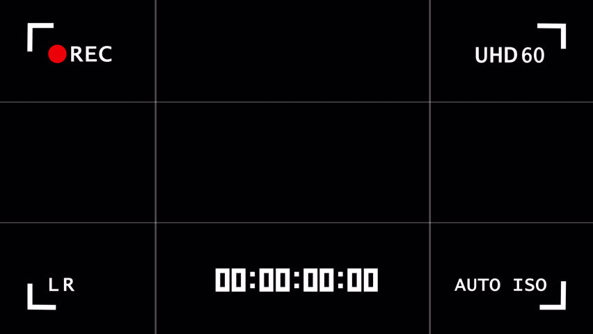 Screen recording frame overlay on a transparent alpha channel.
