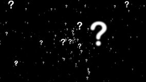Loop animation featuring 3D question mark particles flying toward the camera against a space background. Perfect for videos about questions, inquiries, concepts, technology, presentations - Powered by Shutterstock - Get 15% off with code: PIKWIZARD15