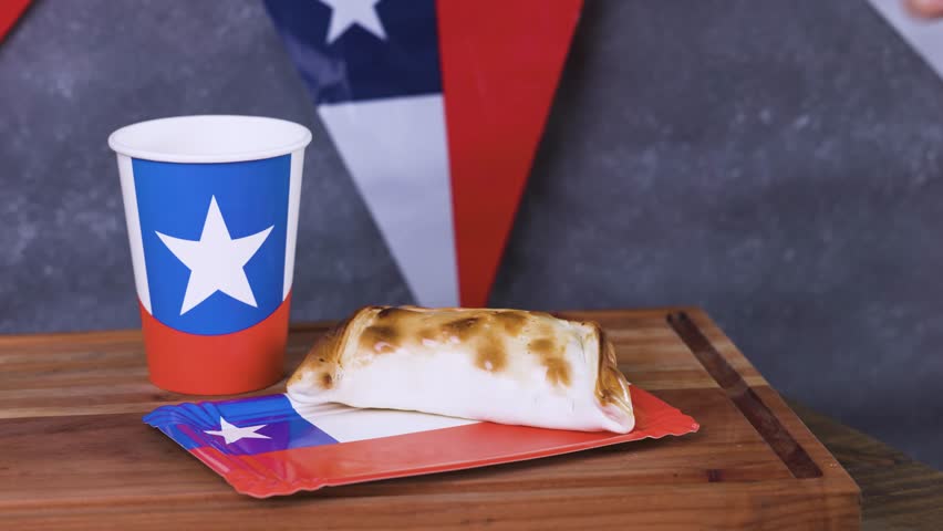 Chile Fiestas Patrias Chilean Flag wine glass Anniversary national day anticuchos empanadas