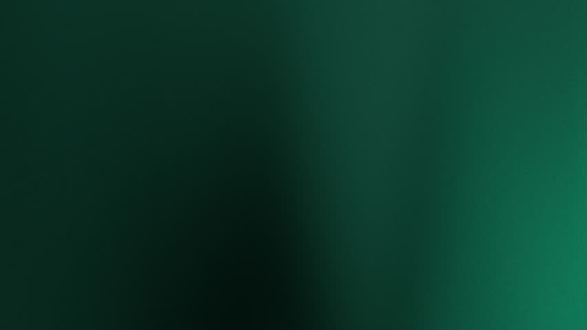 Dark green abstract background with blurred gradients moving across a dark surface