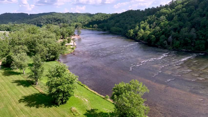 The New River aerial in Fries Virginia