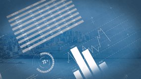 translucent table appearing top left initiating rotating 3D globe spinning rings showing data trend. Futuristic, data visualization, digital analytics, enterprise, modern, technological, infographic - Powered by Shutterstock - Get 15% off with code: PIKWIZARD15