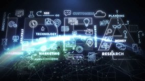 Global business idea connecting technology, marketing, and customers - Powered by Shutterstock - Get 15% off with code: PIKWIZARD15