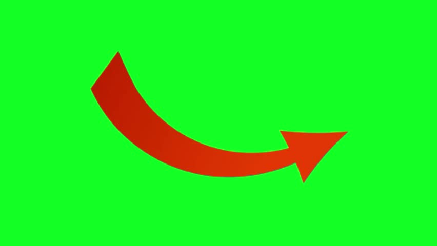 Red arrow animation rising diagonally upwards on green screen background. Chroma key 4K footage symbolizing growth, success, or upward trend. Perfect for business or finance videos. - Powered by Shutterstock - Get 15% off with code: PIKWIZARD15