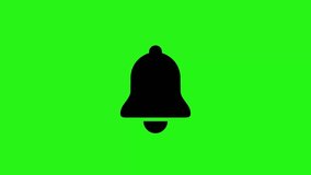 4K animated notification bell icon on green screen background - Powered by Shutterstock - Get 15% off with code: PIKWIZARD15