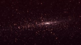 Cosmic dust. Starlight in the galactic distance. Soft light and warm colors of stars create a sense of mystery, infinity and beauty of space. 4K animation - Powered by Shutterstock - Get 15% off with code: PIKWIZARD15