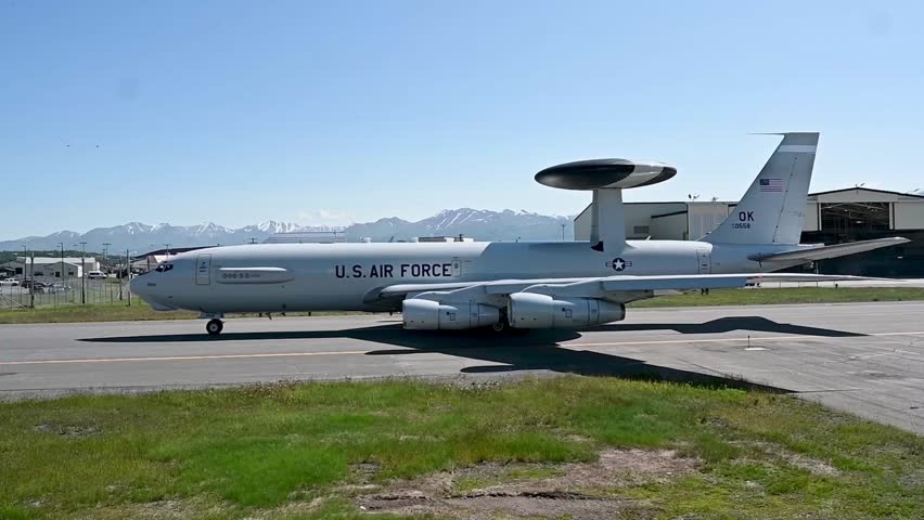The US Air Force deployed the E-3 Sentry.