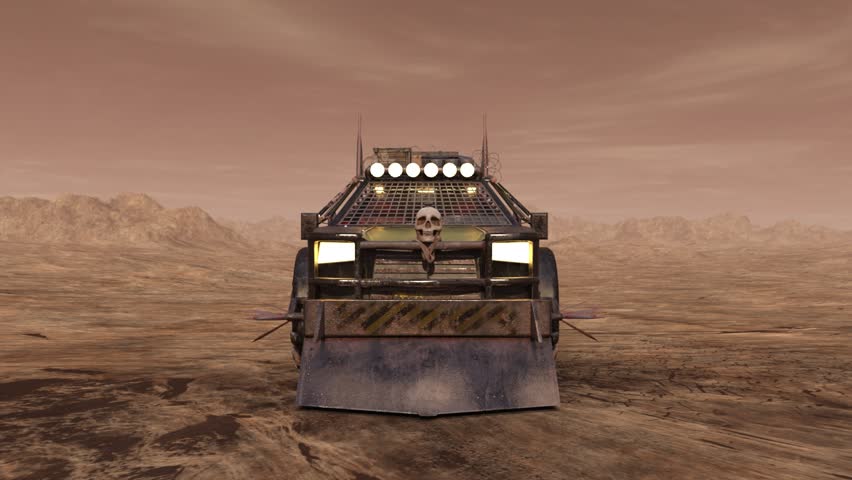 3D rendering of a monster car