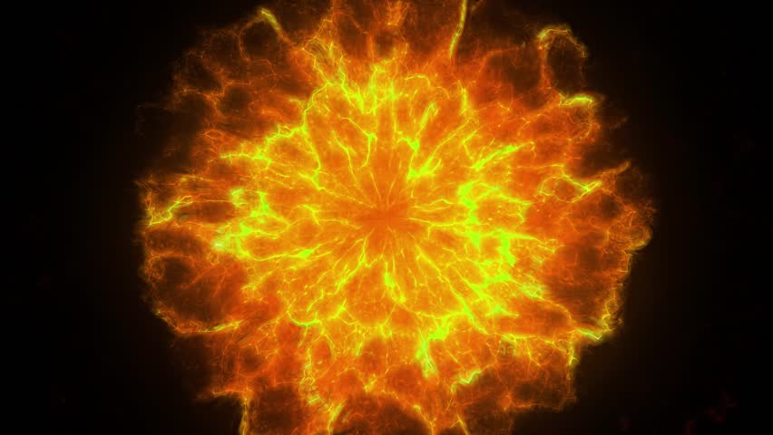Multi color of shockwave energy explode full screen effect background