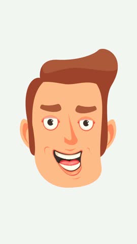 Laughing Facial Expressions of a Man