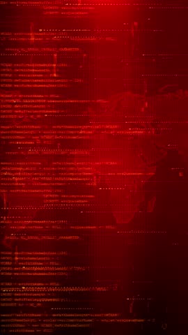 World Map Breaking News Red Technology Digital Big Data Connection, Digital Cyberspace, Data Network Blockchain Connections, Global Network Generic world map universal background , news broadcast,,