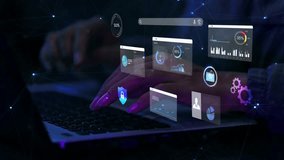 woman analysts use AI computer intelligence and dashboards for business data analysis and data management systems and metrics connected to databases,SEO Search Engine optimization, - Powered by Shutterstock - Get 15% off with code: PIKWIZARD15