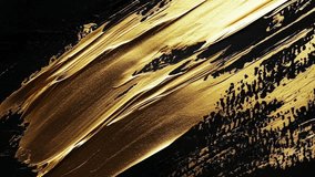 Dynamic, wavy brushstrokes create a sense of movement and luxury. The rough texture of the gold paint provides dimension and depth, resembling strokes of shimmering liquid gold. - Powered by Shutterstock - Get 15% off with code: PIKWIZARD15