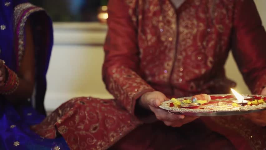 High quality footage of the diwali festival.