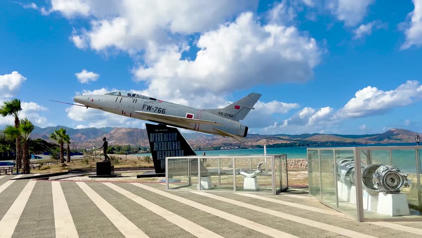 Turkish Republic of Northern Cyprus Martyr First Lieutenant Cengiz Topel Jet Plane Monument