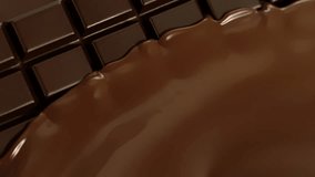 Super Slow Motion Shot of Melted Chocolate Revealing Chocolate Bar at 1000fps. - Powered by Shutterstock - Get 15% off with code: PIKWIZARD15