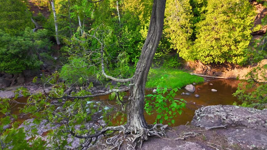 Stunning waterfalls at Gooseberry Falls State Park, located along Minnesota