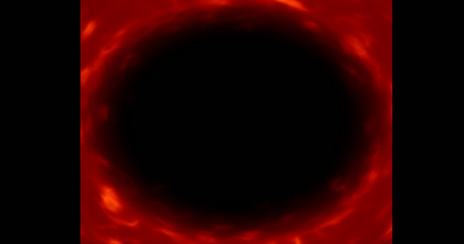 red energy screen effect on black background