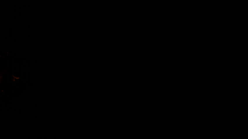 Super Slow Motion of Fire Blast Isolated on Black Background at 1000fps.