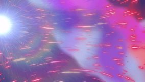 Bright white flare initiating red streaks rotating around glowing nebula forming cosmic tunnel. Abstract, cosmic, vortex, nebula, nebular, space, science - Powered by Shutterstock - Get 15% off with code: PIKWIZARD15