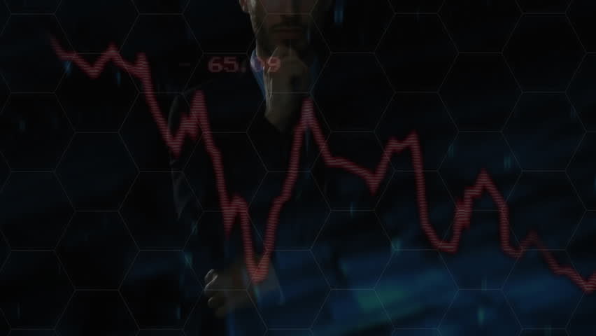 Red graph pulsing triggers businessman tapping hexagon expanding network revealing connections. Technology, analytics, innovation, data, cybersecurity, digital, futurism - Powered by Shutterstock - Get 15% off with code: PIKWIZARD15