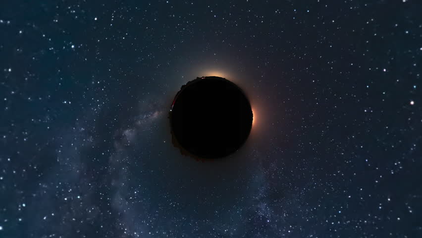 Star Trails of 360 Degrees VR 360 Tiny Planet Effect The Vortex Spinning Astrophotography Night Sky Time Lapse