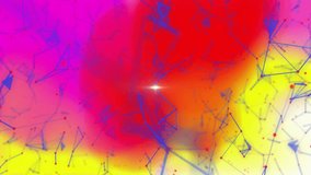 White point appearing center intensifying glowing star, color clouds shifting and network morphing. Abstract, digital, vibrant, geometric, futuristic, dynamic, neon - Powered by Shutterstock - Get 15% off with code: PIKWIZARD15