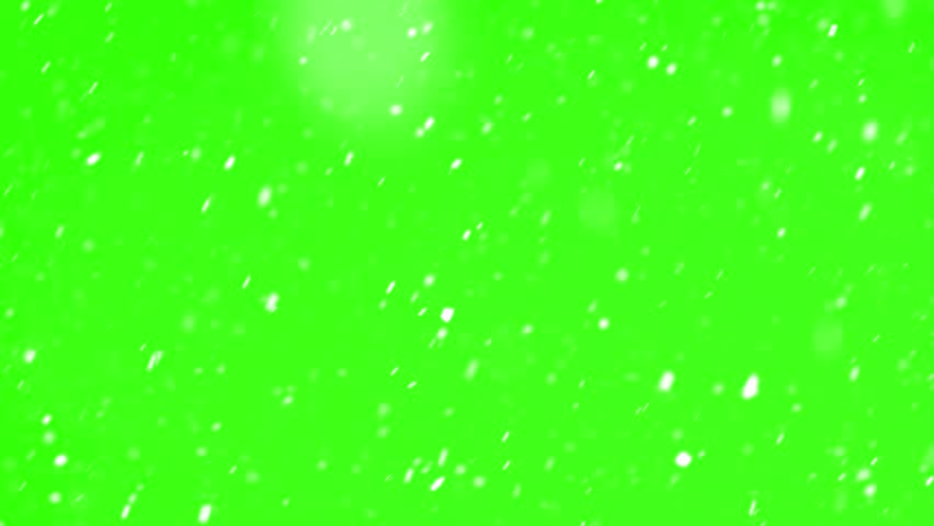 Real Snow Falling on Green Screen Background, Winter Overlay 4K