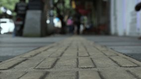 Still low angle shot of empty Braga Street in Bandung during 2020 COVID-19 lockdown. A haunting view of historic architecture and silence—perfect for editorial, city, or pandemic-related footage. - Powered by Shutterstock - Get 15% off with code: PIKWIZARD15