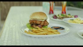 lamb chops with salad, lamb chops with potatoes and vegetables. grilled salmon with vegetables, grilled salmon steak with vegetables, lamb chops with potatoes and vegetables - Powered by Shutterstock - Get 15% off with code: PIKWIZARD15