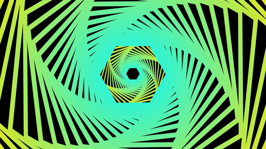 HD Gradient Flat Line Distortion Illusion Animation Background Video