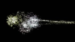 Fireworks Rocket Launch with Trail and Multi-Color Burst – Rotatable Motion, This animation is designed in horizontal orientation to clearly show the rocket trails. You can rotate it 90 degrees. - Powered by Shutterstock - Get 15% off with code: PIKWIZARD15