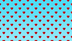 Looping Red Heart Animation on Blue Background – Seamless Romantic Love Motion Graphic. Ideal for Valentine’s Day cards, romantic invitations, wrapping paper, love-themed social media designs. - Powered by Shutterstock - Get 15% off with code: PIKWIZARD15